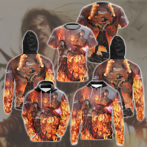 Magic: The Gathering Sarkhan Vol Video Game All Over Printed T-shirt Tank Top Zip Hoodie Pullover Hoodie Hawaiian Shirt Beach Shorts Joggers   