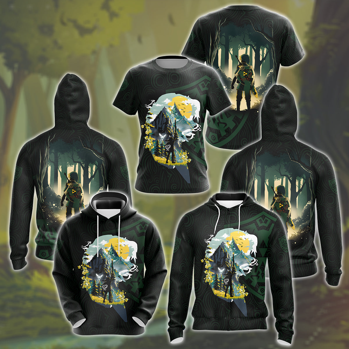 The Legend of Zelda Ballad Of The Hero Video Game All Over Printed T-shirt Tank Top Zip Hoodie Pullover Hoodie Hawaiian Shirt Beach Shorts Joggers
