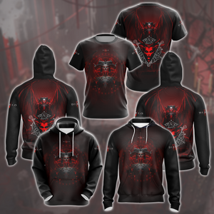 Diablo IV Video Game All Over Printed T-shirt Tank Top Zip Hoodie Pullover Hoodie Hawaiian Shirt Beach Shorts Joggers   