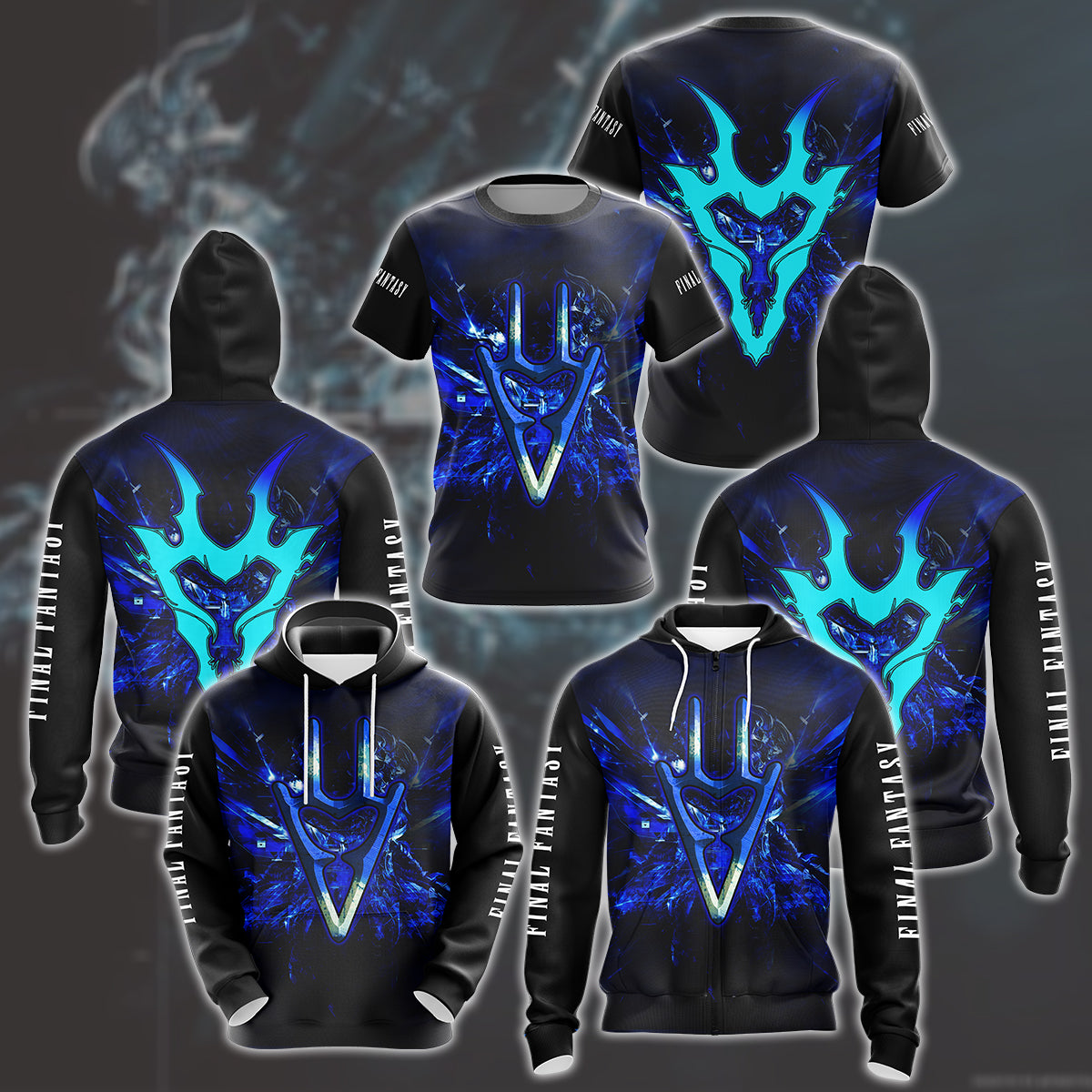 Final Fantasy Dragoon Video Game All Over Printed T-shirt Tank Top Zip Hoodie Pullover Hoodie Hawaiian Shirt Beach Shorts Joggers
