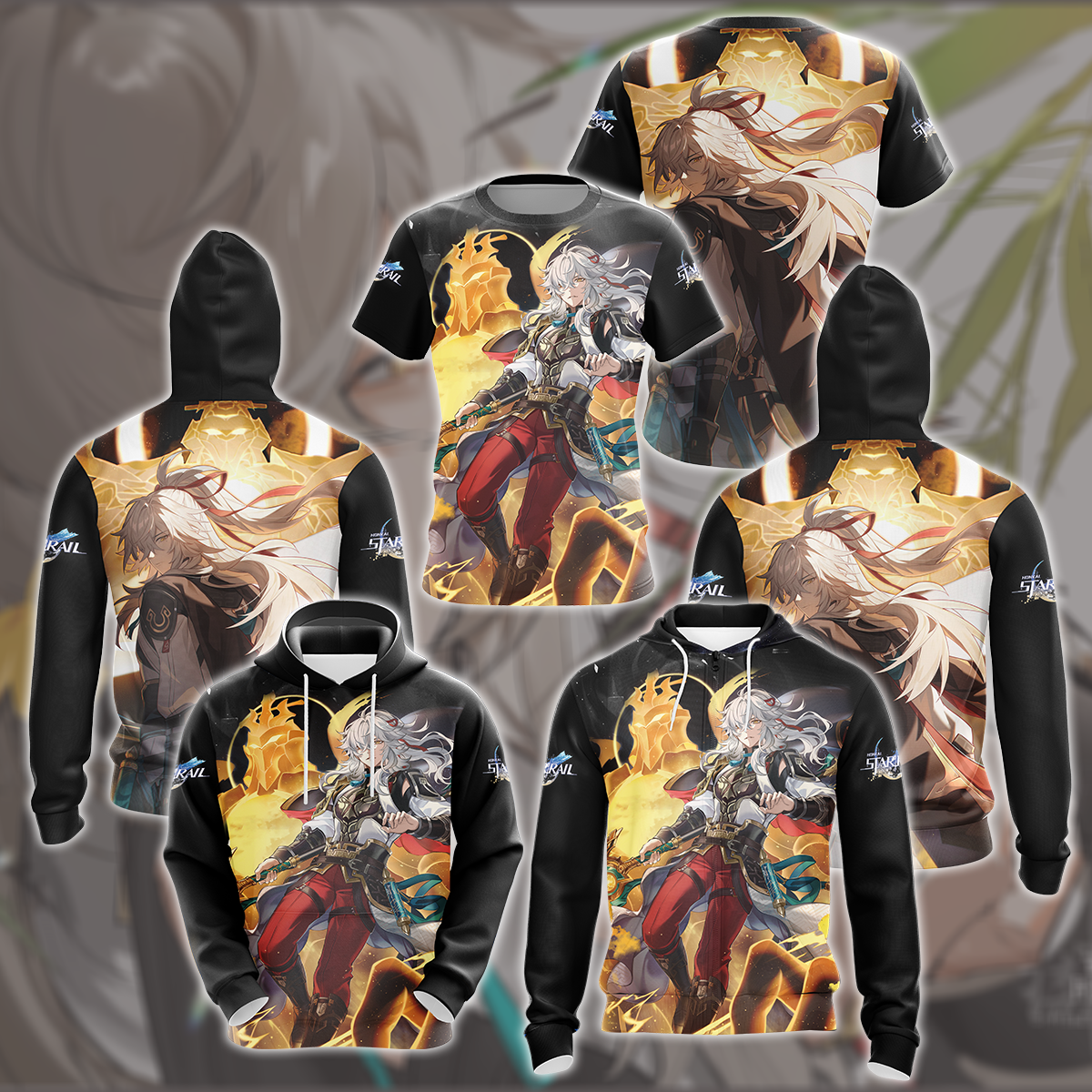 Honkai: Star Rail Jing Yuan Video Game All Over Printed T-shirt Tank Top Zip Hoodie Pullover Hoodie Hawaiian Shirt Beach Shorts Joggers   