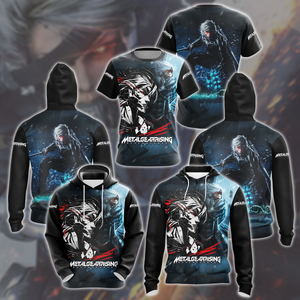 Metal Gear Rising: Revengeance Video Game All Over Printed T-shirt Tank Top Zip Hoodie Pullover Hoodie Hawaiian Shirt Beach Shorts Joggers   