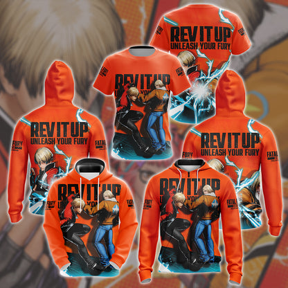 Fatal Fury: City of the Wolves Video Game All Over Printed T-shirt Tank Top Zip Hoodie Pullover Hoodie Hawaiian Shirt Beach Shorts Joggers