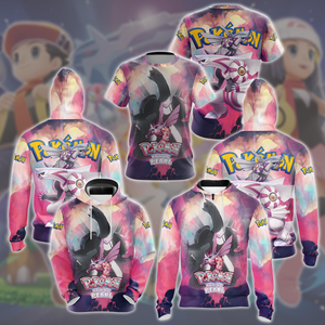 Pokemon Shining Pearl Video Game All Over Printed T-shirt Tank Top Zip Hoodie Pullover Hoodie Hawaiian Shirt Beach Shorts Joggers   