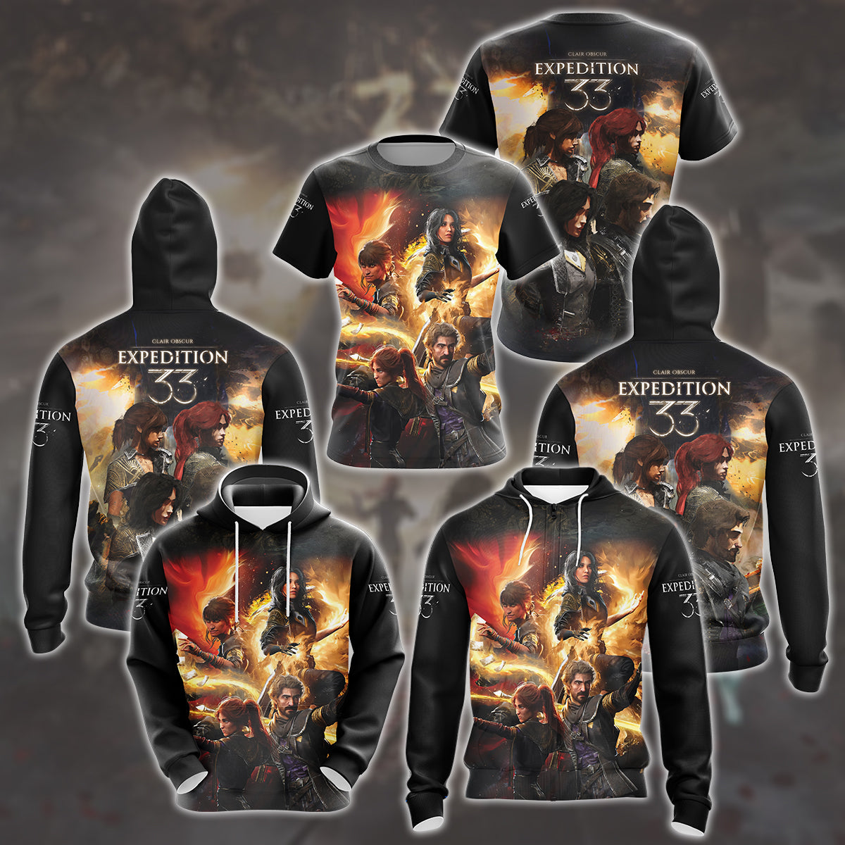 Clair Obscur: Expedition 33 Video Game All Over Printed T-shirt Tank Top Zip Hoodie Pullover Hoodie Hawaiian Shirt Beach Shorts Joggers