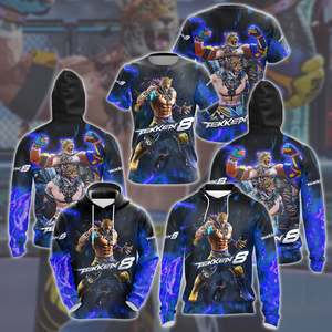 Tekken 8 King Video Game All Over Printed T-shirt Tank Top Zip Hoodie Pullover Hoodie Hawaiian Shirt Beach Shorts Joggers   