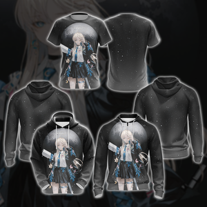 Luna Anime Girl All Over Print T-shirt Tank Top Zip Hoodie Pullover Hoodie   