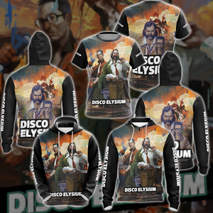 Disco Elysium Video Game All-Over T-shirt Hoodie Tank Top Hawaiian Shirt Beach Shorts Joggers   