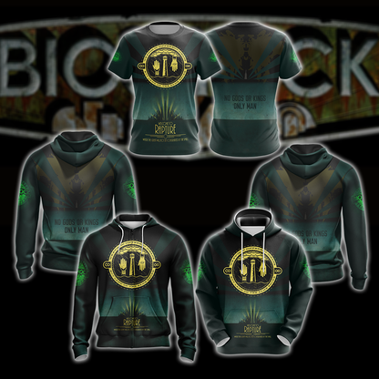 BioShock - No Gods Or Kings Only Man Unisex 3D T-shirt