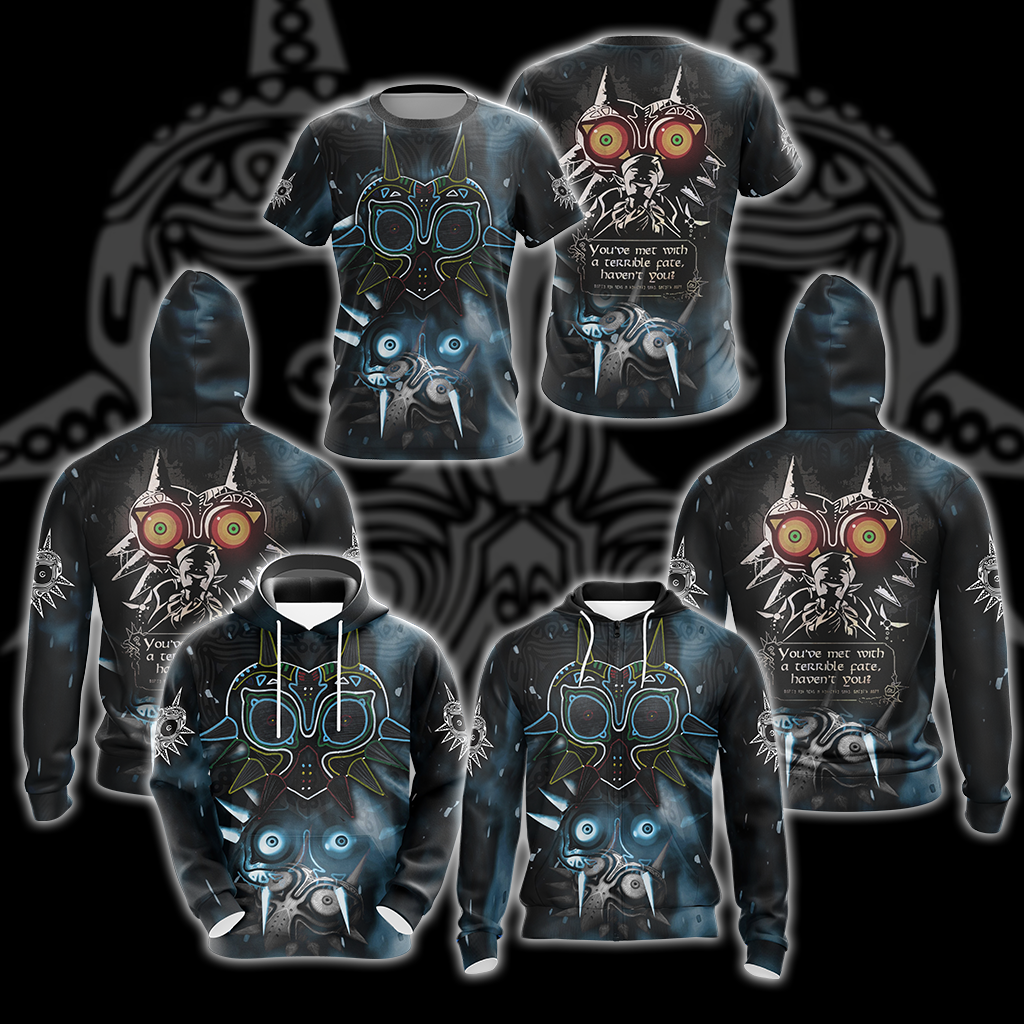 The Legend of Zelda Majora's Mask You've met with a terrible fate - Haven't you? -All Over Print T-shirt Tank Top Zip Hoodie Pullover Hoodie
