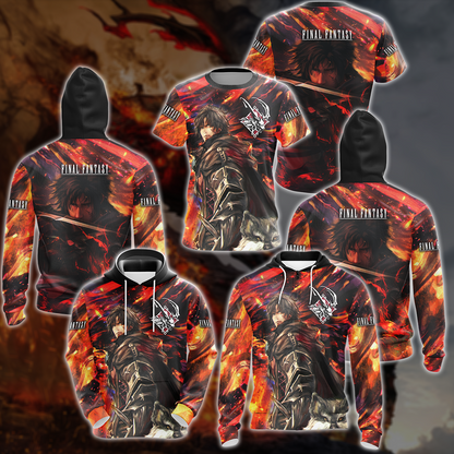 Final Fantasy XVI Video Game 3D All Over Printed T-shirt Tank Top Zip Hoodie Pullover Hoodie Hawaiian Shirt Beach Shorts Joggers