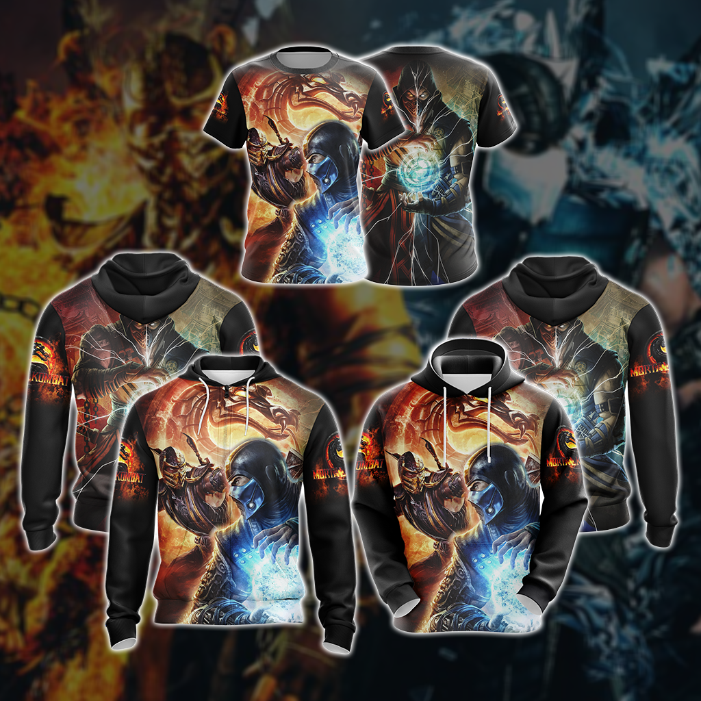 Mortal Kombat Scorpion vs Sub-Zero 3D T-shirt