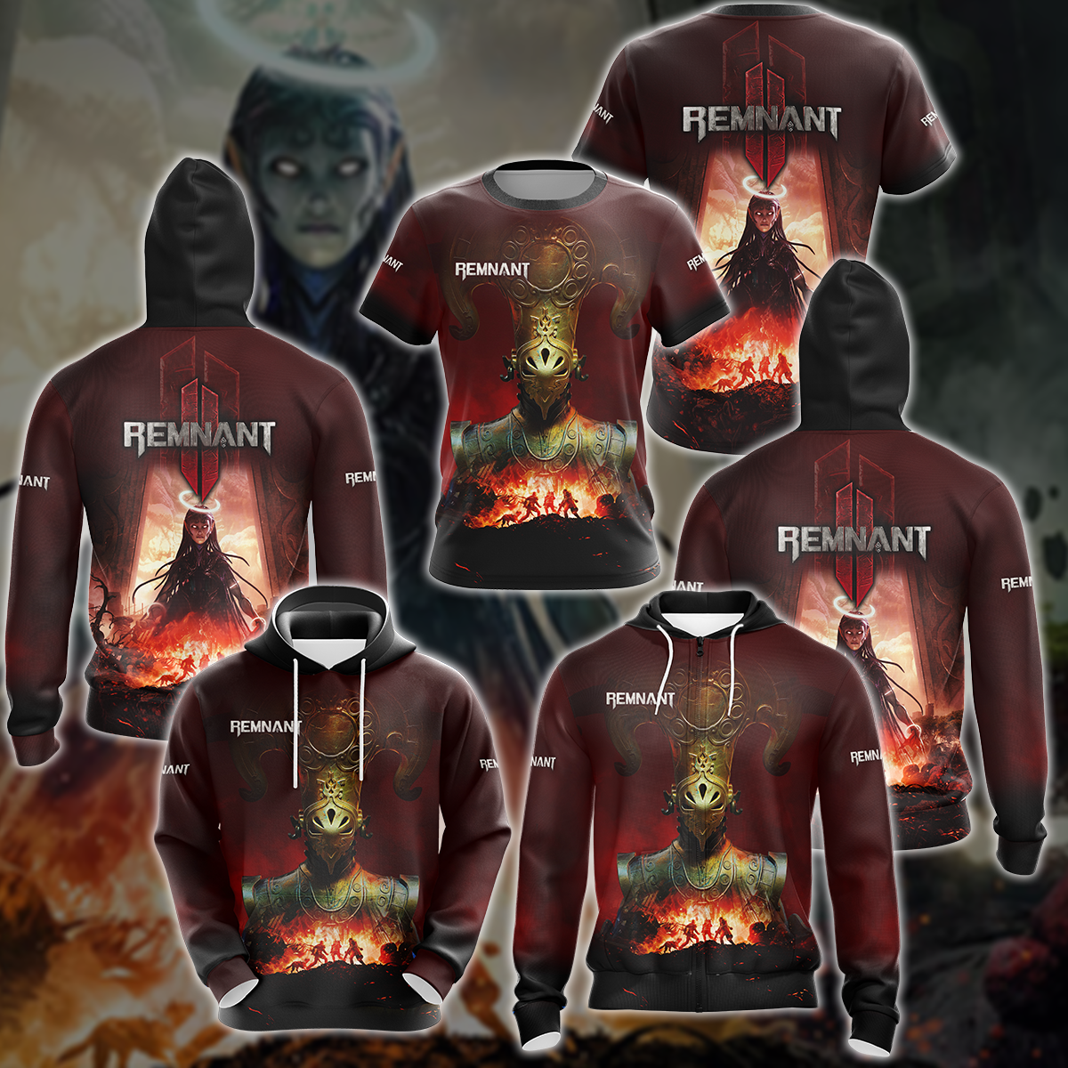 Remnant 2 Video Game All-Over T-shirt Hoodie Tank Top Hawaiian Shirt Beach Shorts Joggers