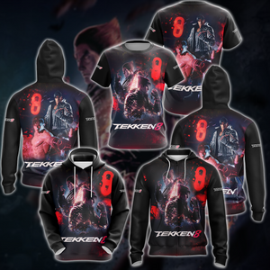 Tekken 8 Video Game 3D All Over Printed T-shirt Tank Top Zip Hoodie Pullover Hoodie Hawaiian Shirt Beach Shorts Jogger   