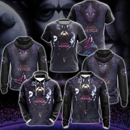 Axiom Verge Video Game 3D All Over Printed T-shirt Tank Top Zip Hoodie Pullover Hoodie Hawaiian Shirt Beach Shorts Jogger