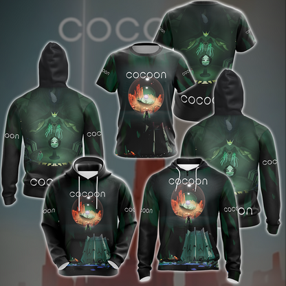 COCOON Video Game All Over Printed T-shirt Tank Top Zip Hoodie Pullover Hoodie Hawaiian Shirt Beach Shorts Joggers