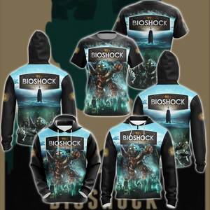 BioShock Video Game 3D All Over Printed T-shirt Tank Top Zip Hoodie Pullover Hoodie Hawaiian Shirt Beach Shorts Joggers   