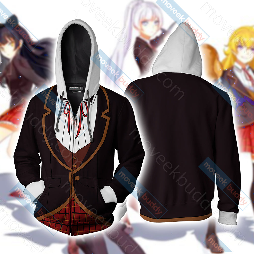 RWBY Beacon Academy Uniform Zip Up Hoodie XS  