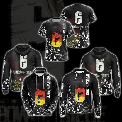 Tom Clancy's Rainbow Six All Over Print T-shirt Tank Top Zip Hoodie Pullover Hoodie Hawaiian Shirt