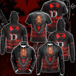 Diablo IV Video Game 3D All Over Printed T-shirt Tank Top Zip Hoodie Pullover Hoodie Hawaiian Shirt Beach Shorts Jogger   