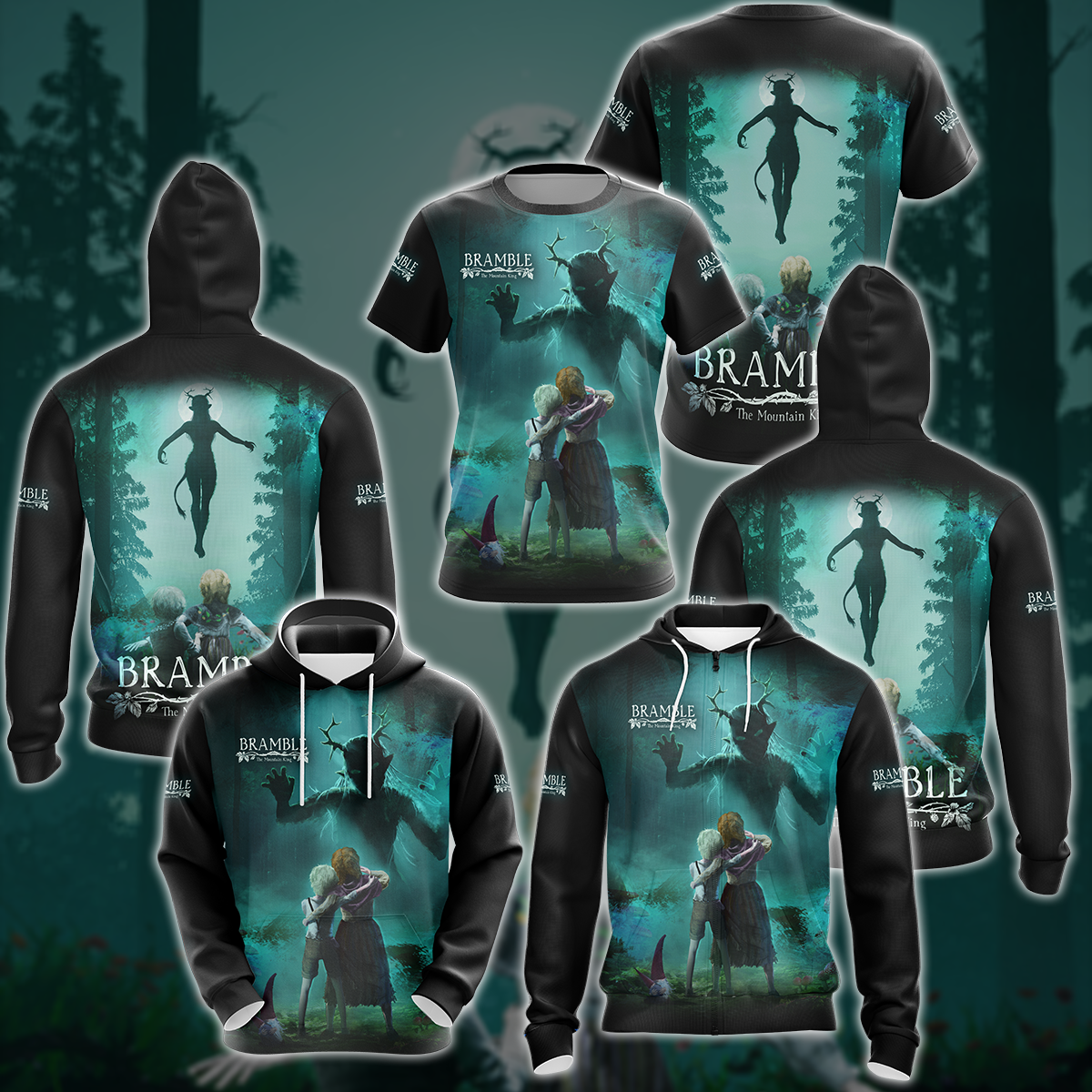 Bramble: The Mountain King Video Game 3D All Over Printed T-shirt Tank Top Zip Hoodie Pullover Hoodie Hawaiian Shirt Beach Shorts Jogger