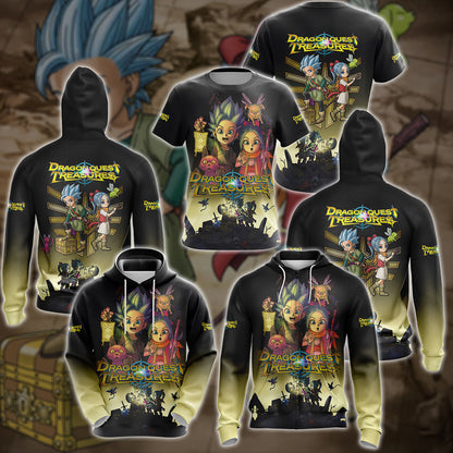 Dragon Quest Treasures Video Game 3D All Over Printed T-shirt Tank Top Zip Hoodie Pullover Hoodie Hawaiian Shirt Beach Shorts Jogger
