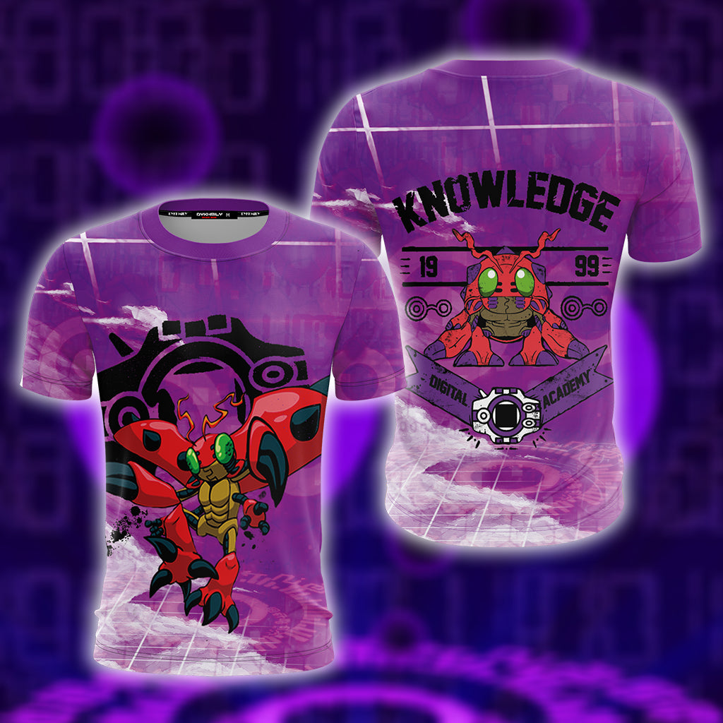 Digimon New The Crest Of Knowlegde 3D T-shirt T-shirt