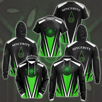 Digimon Crest Of Sincerity Video Game All Over Printed T-shirt Tank Top Zip Hoodie Pullover Hoodie Hawaiian Shirt Beach Shorts Joggers