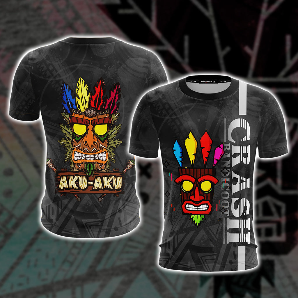 Crash Bandicoot - Aku Aku Unisex 3D T-shirt T-shirt