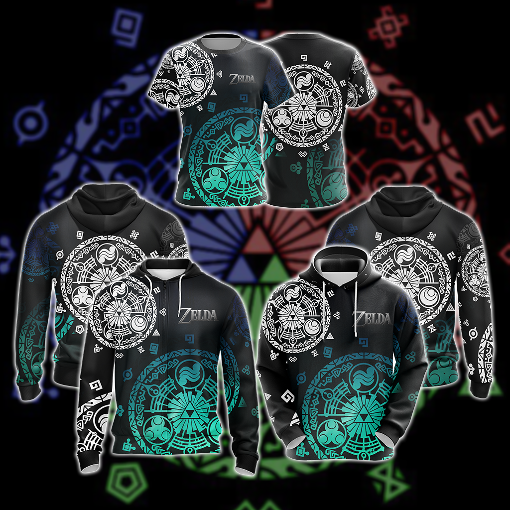 The Legend of Zelda - The Gate Of Time Symbol Unisex 3D T-shirt