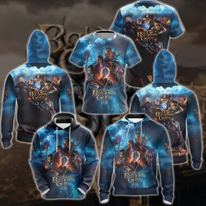 Baldur's Gate 3 Video Game All-Over T-shirt Hoodie Tank Top Hawaiian Shirt Beach Shorts Joggers   