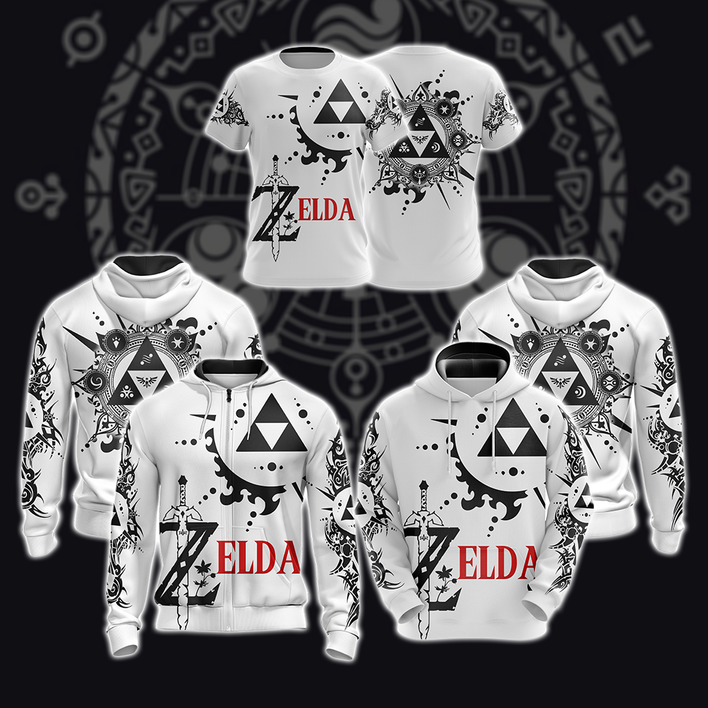The Legend Of Zelda T-shirt Zip Hoodie Pullover Hoodie