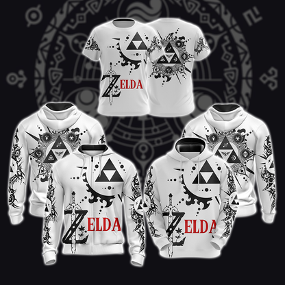 The Legend Of Zelda T-shirt Zip Hoodie Pullover Hoodie