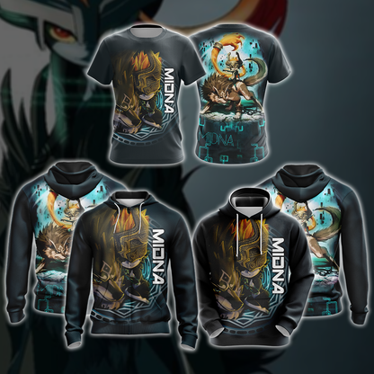 The Legend Of Zelda Midna And Link Wolf Unisex 3D T-shirt