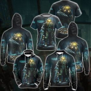 BioShock Video Game All Over Printed T-shirt Tank Top Zip Hoodie Pullover Hoodie Hawaiian Shirt Beach Shorts Joggers   