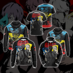 Persona 3, 4, 5 Protagonists Unisex 3D T-shirt   