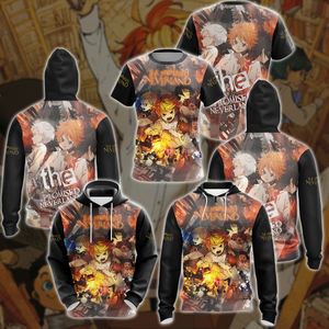 The Promised Neverland Anime All-Over T-shirt Hoodie Tank Top Hawaiian Shirt Beach Shorts Joggers   