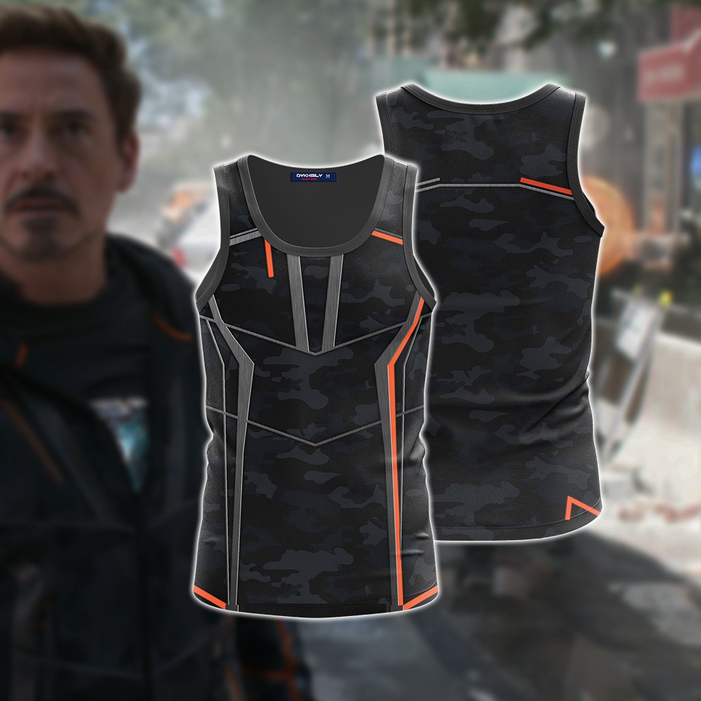 Iron Man (Tony Stark) Cosplay 3D Tank Top S  