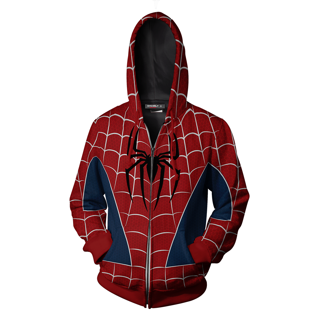 Spider-man PS4 (Tobey Maguire - Sam Raimi 2002 Movie) Cosplay Zip Up Hoodie Jacket