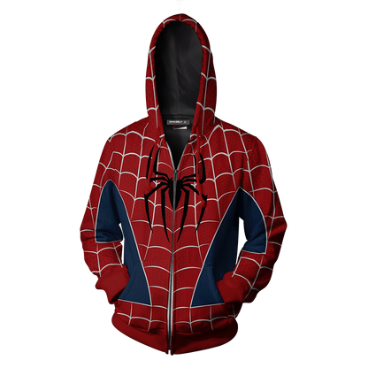 Spider-man PS4 (Tobey Maguire - Sam Raimi 2002 Movie) Cosplay Zip Up Hoodie Jacket