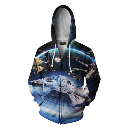 Star Wars May The Force Be With You Zip Up Hoodie