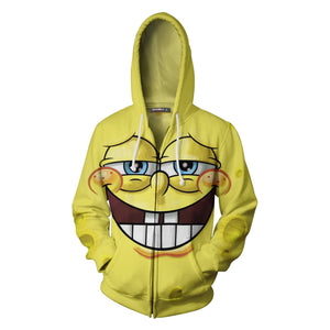 SpongeBob SquarePants 3D Zip Up Hoodie   