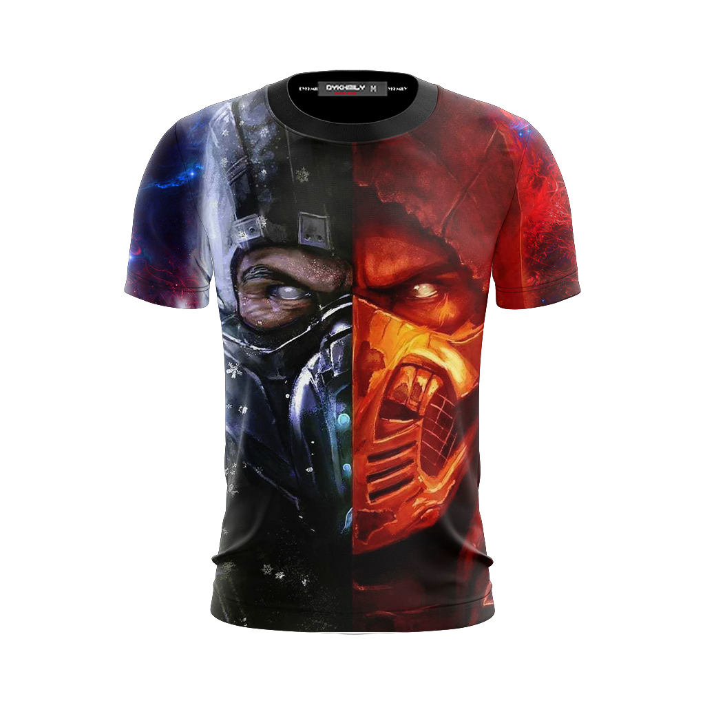 Mortal Kombat Scorpion And Subzero 3D T-shirt