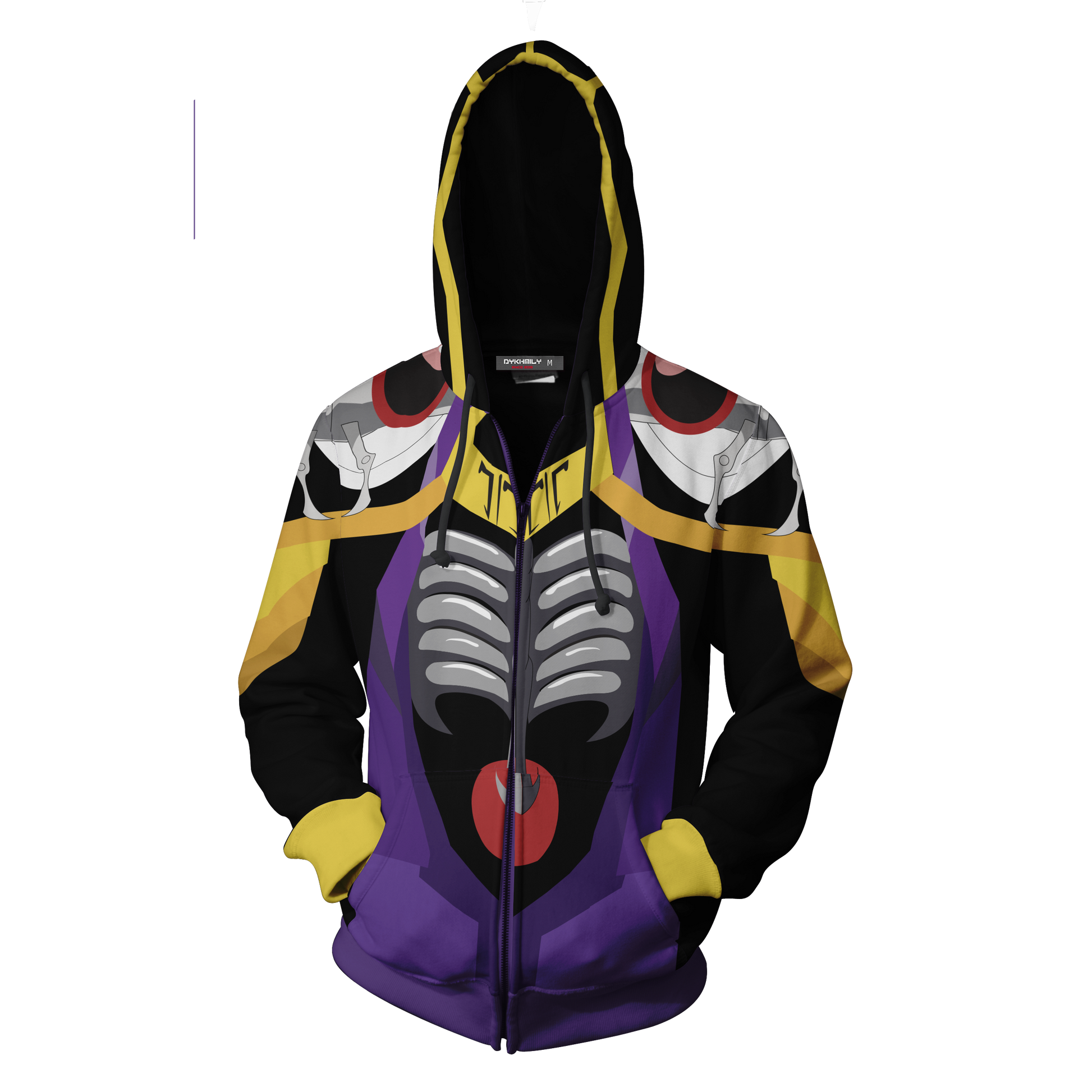 Overlord Momonga Cosplay Zip Up Hoodie Jacket – WackyTee Overlord Momonga Cosplay Zip Up Hoodie Jacket – WackyTee