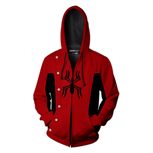 Spider-Man Last Stand Cosplay PS4 Zip Up Hoodie Jacket   