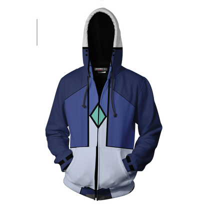 Mobile Suit Gundam 00 Setsuna F. Seiei Cosplay Zip Up Hoodie Jacket