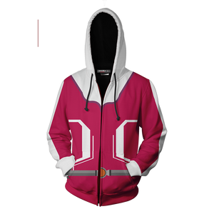 Pokemon Go Girl Pokemon Trainer Cosplay Zip Up Hoodie Jacket   