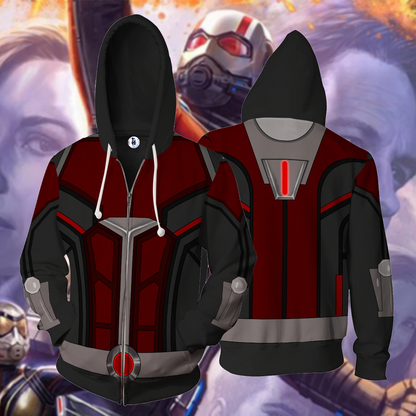 Ant-Man Cosplay Zip Up Hoodie Jacket 5XL