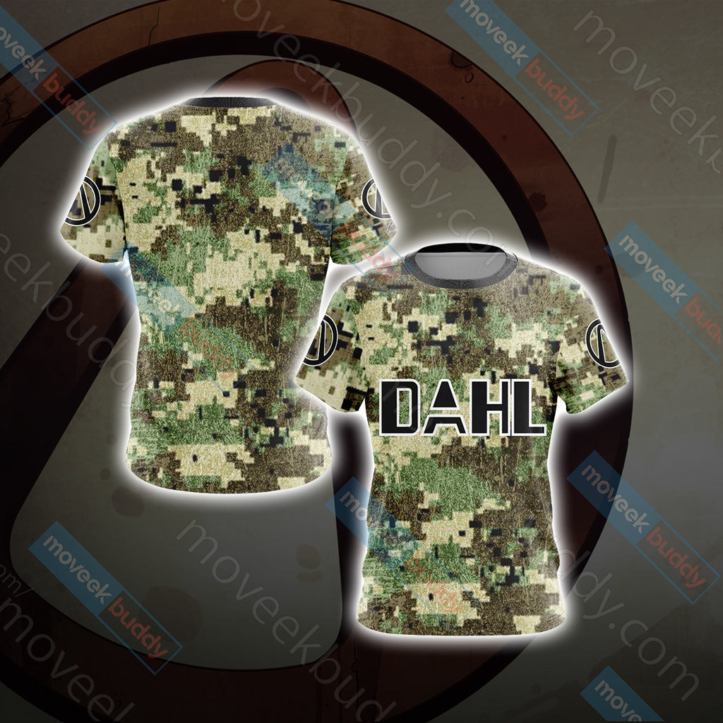 Borderlands - DAHL Camo Style Version 2 Unisex 3D T-shirt S  