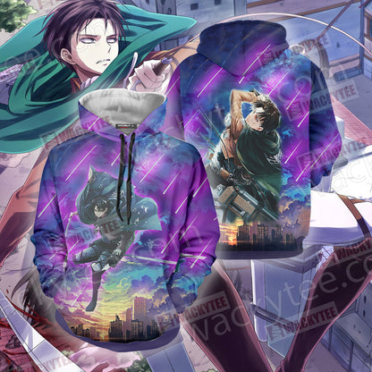 Attack On Titan: Levi Unisex 3D T-shirt Hoodie